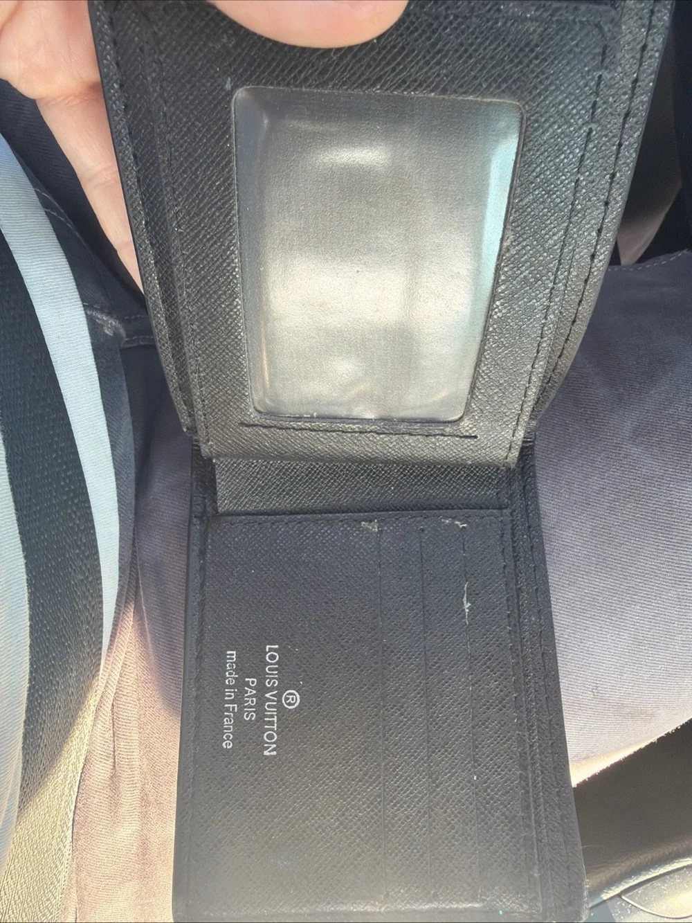 Louis Vuitton Black Monogram Eclipse Bi-Fold Wallet